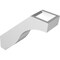 Ekena Millwork 3-in. W x 10-in. D x 10-in. H Baker Architectural Grade PVC Knee Brace BRCP03X10X10BKR - alternate 3